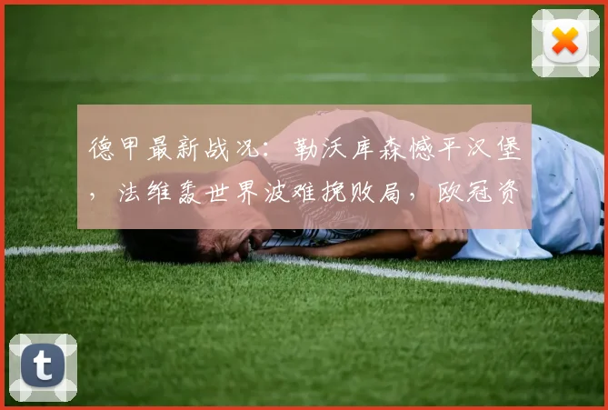 德甲最新战况:勒沃库森憾平汉堡,法维轰世界波难挽败局,欧冠资格告急